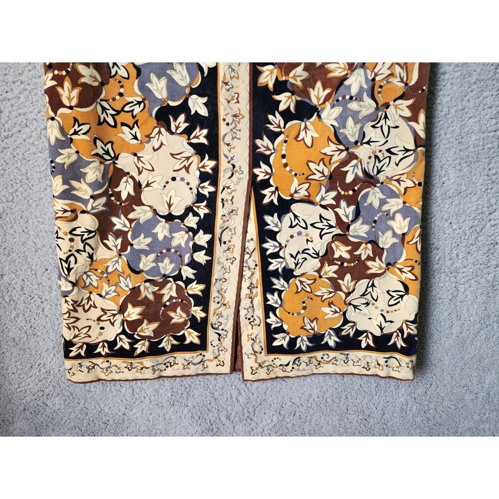 Vtg 70s Emilio Pucci Saks Skirt Set Women 12 Floral Velvet Jacket Maxi Skirt‎ - Picture 8 of 16